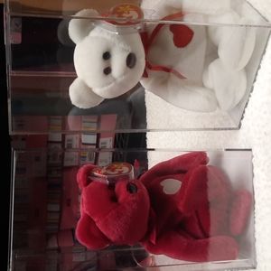Beanie Babies, Valentino and Valentina Authenticated, Museum Quality, Set